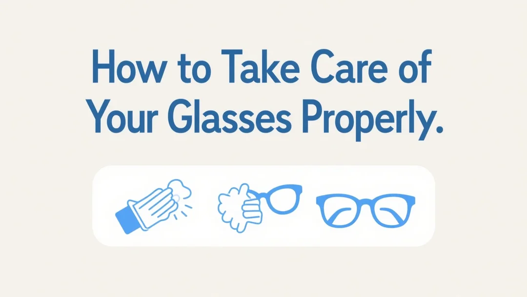 How to Take Care of Your Glasses Properly